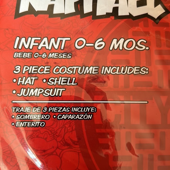 Brand new never worn ninja turtles costume size 0-6 months - Picture 2 of 11